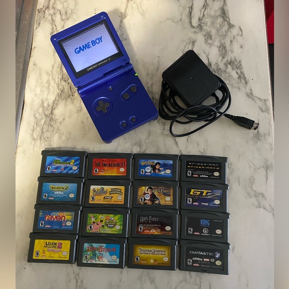 Game boy advanced sp with games - Picture 1 of 12